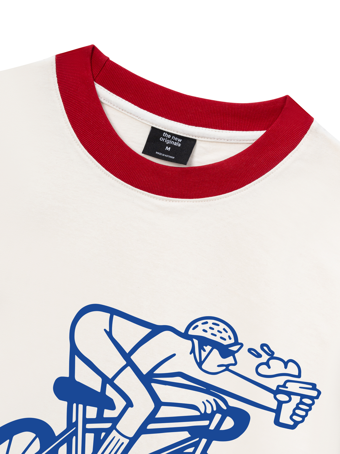 Áo Thun Ringer Relaxed Fit Ride A Lot Oversized