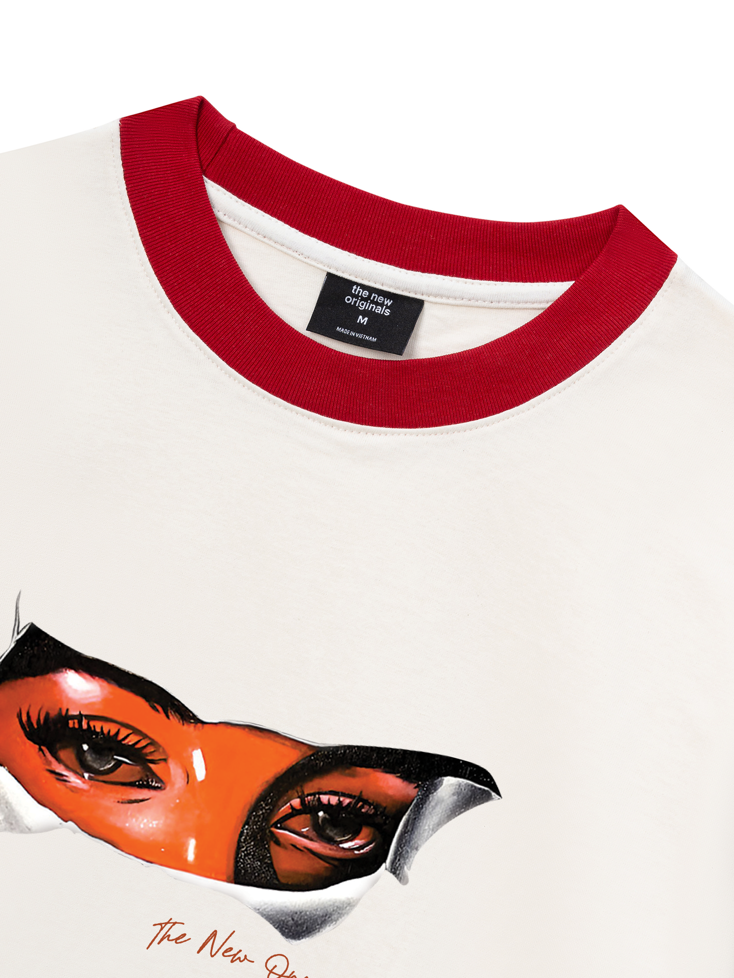 Áo Thun Ringer Relaxed Fit Virgin Mary Eye