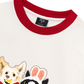 Áo Thun Ringer Relaxed Fit Animal Mood Bestie Puppy And Meow
