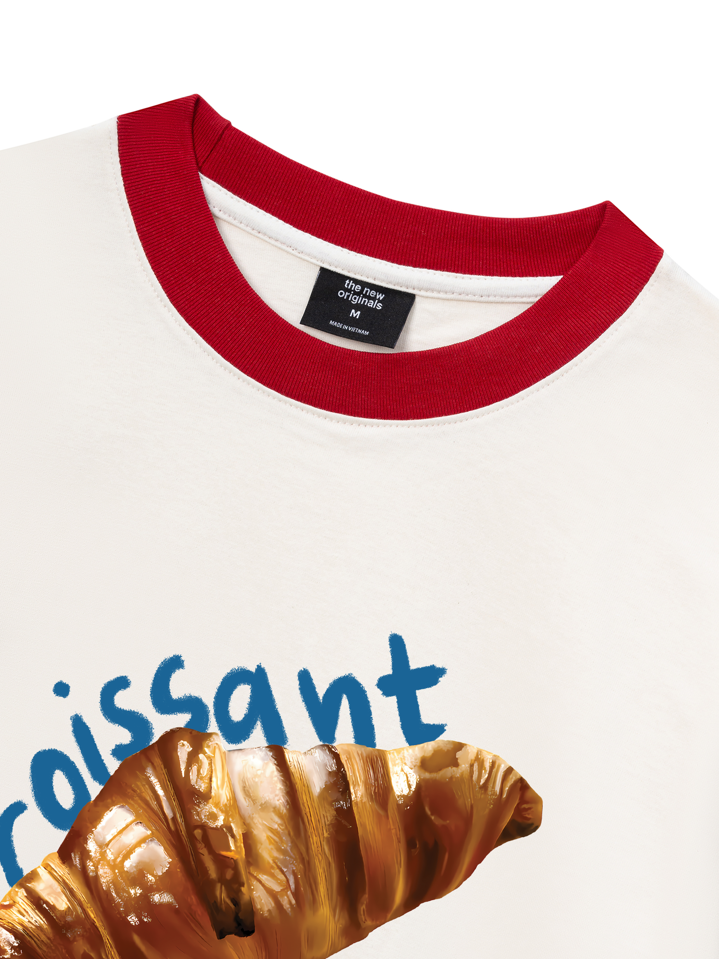 Áo Thun Ringer Relaxed Fit Sweet Patry Croissant