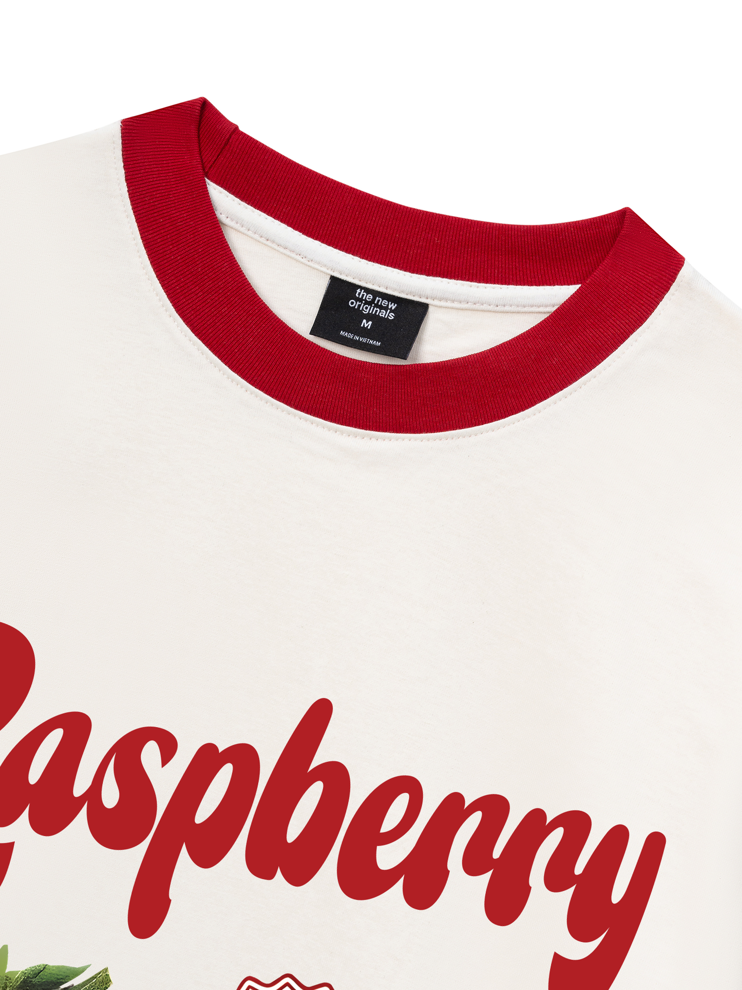 Áo Thun Ringer Relaxed Fit Summer Vibes Raspberry