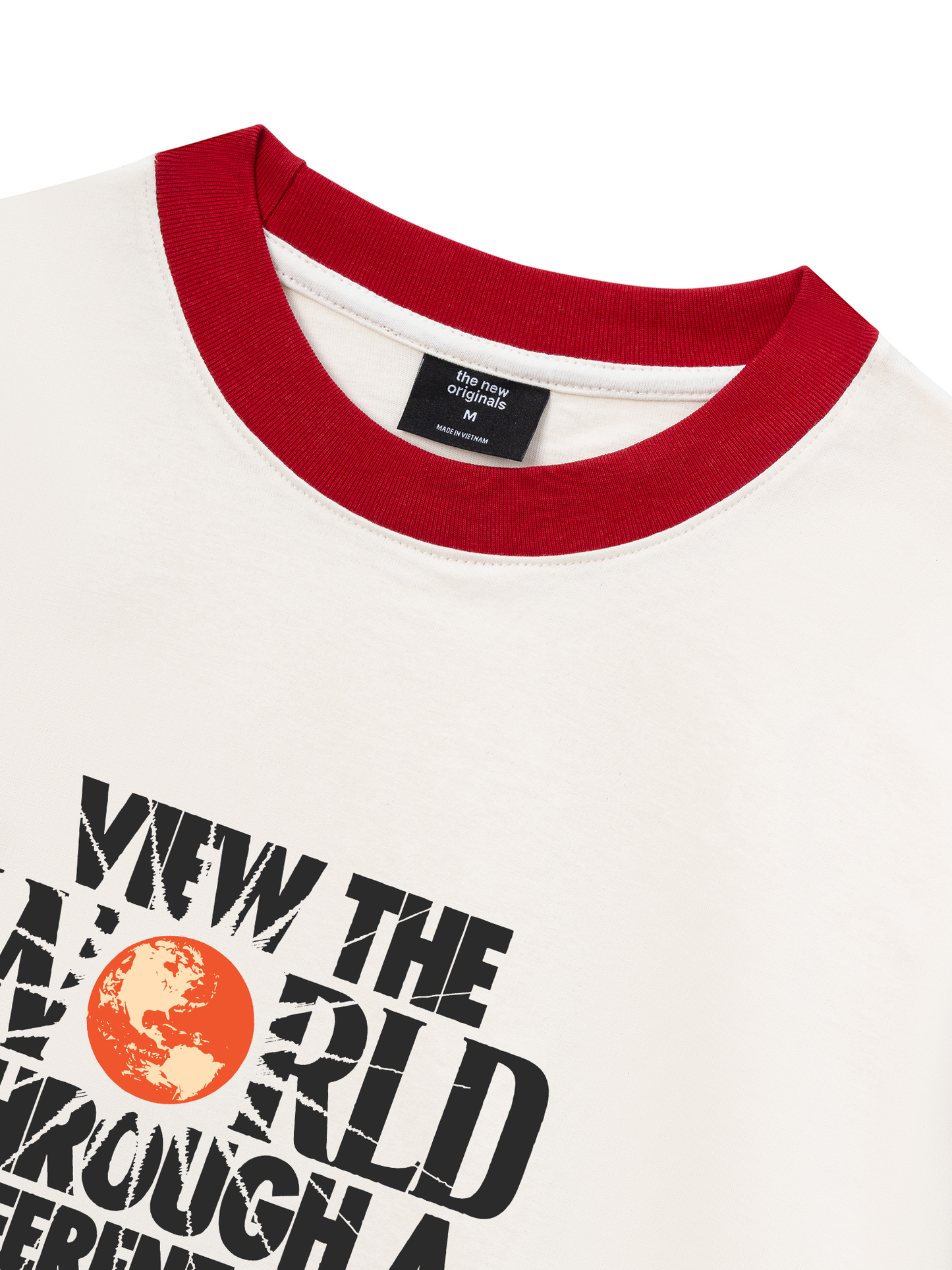 Áo Thun Ringer Relaxed Fit Be Bold View The World Through