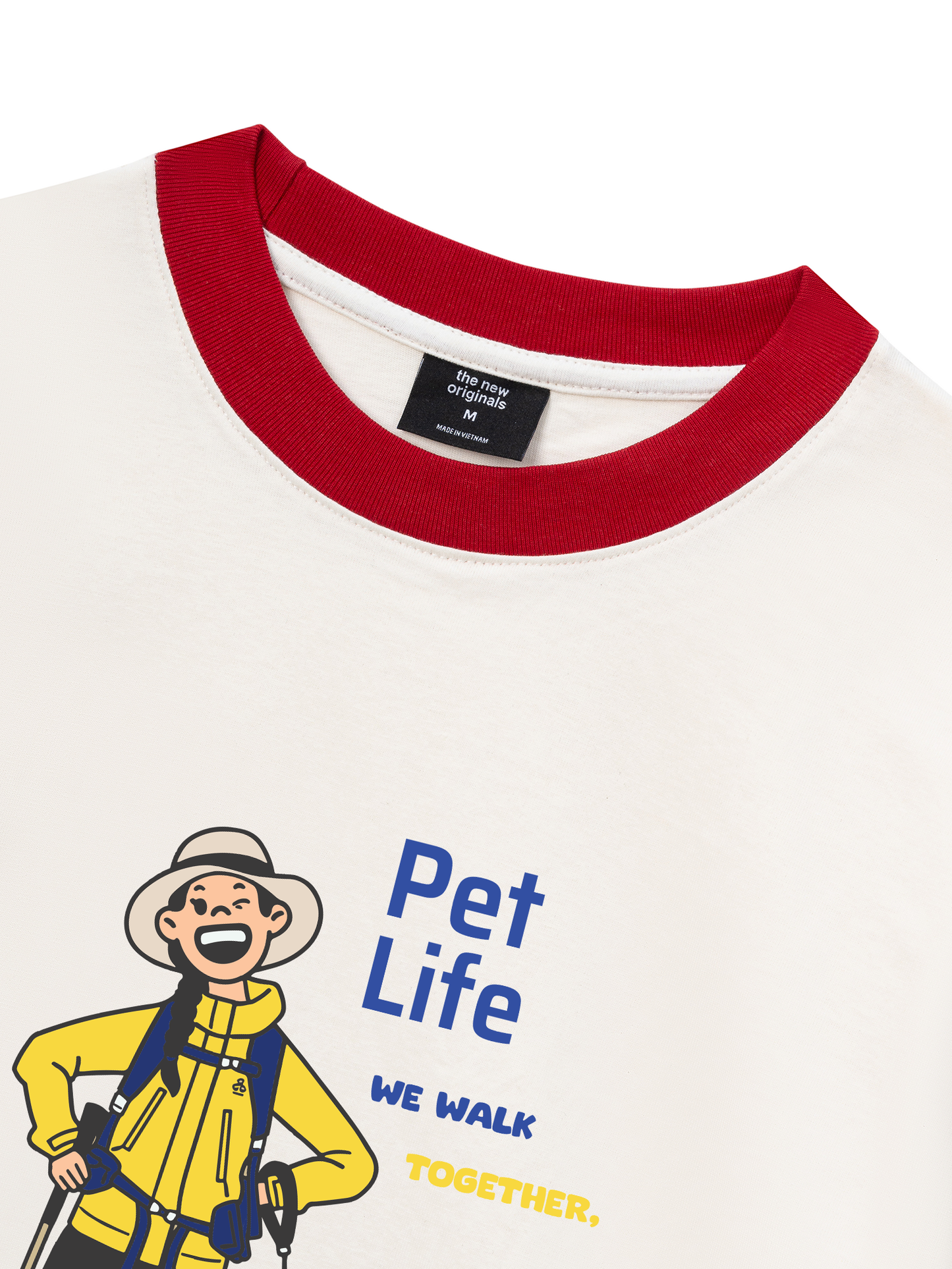 Áo Thun Ringer Relaxed Fit Go Outside Pet Life