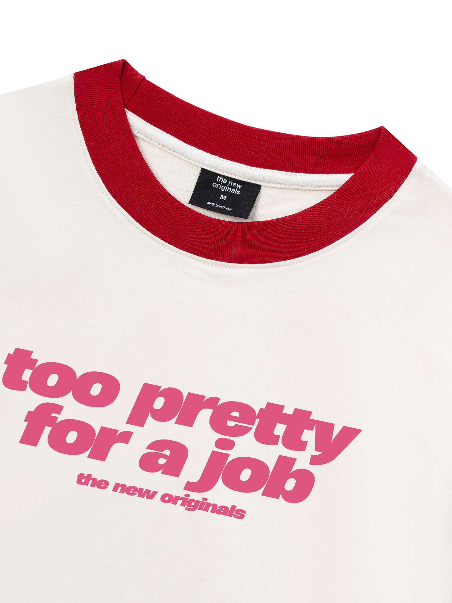 Áo Thun Ringer Relaxed Fit Life Vibe Too Pretty