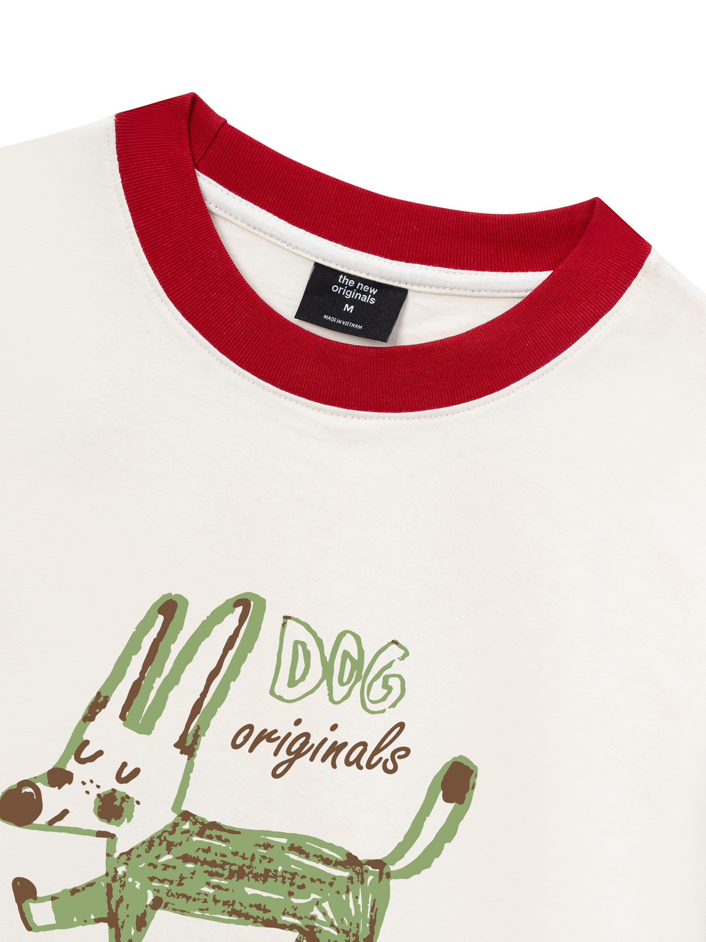 Áo Thun Ringer Relaxed Fit Dog Originals