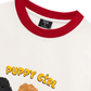 Áo Thun Ringer Relaxed Fit Animal Puppy Girl