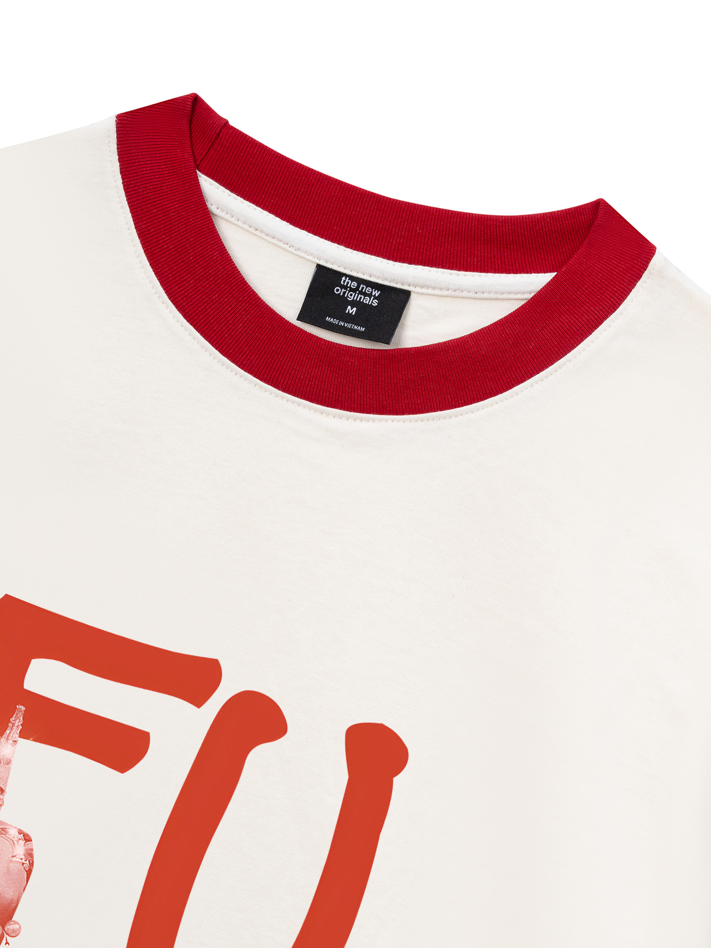 Áo Thun Ringer Relaxed Fit FUCK-Double Lovers