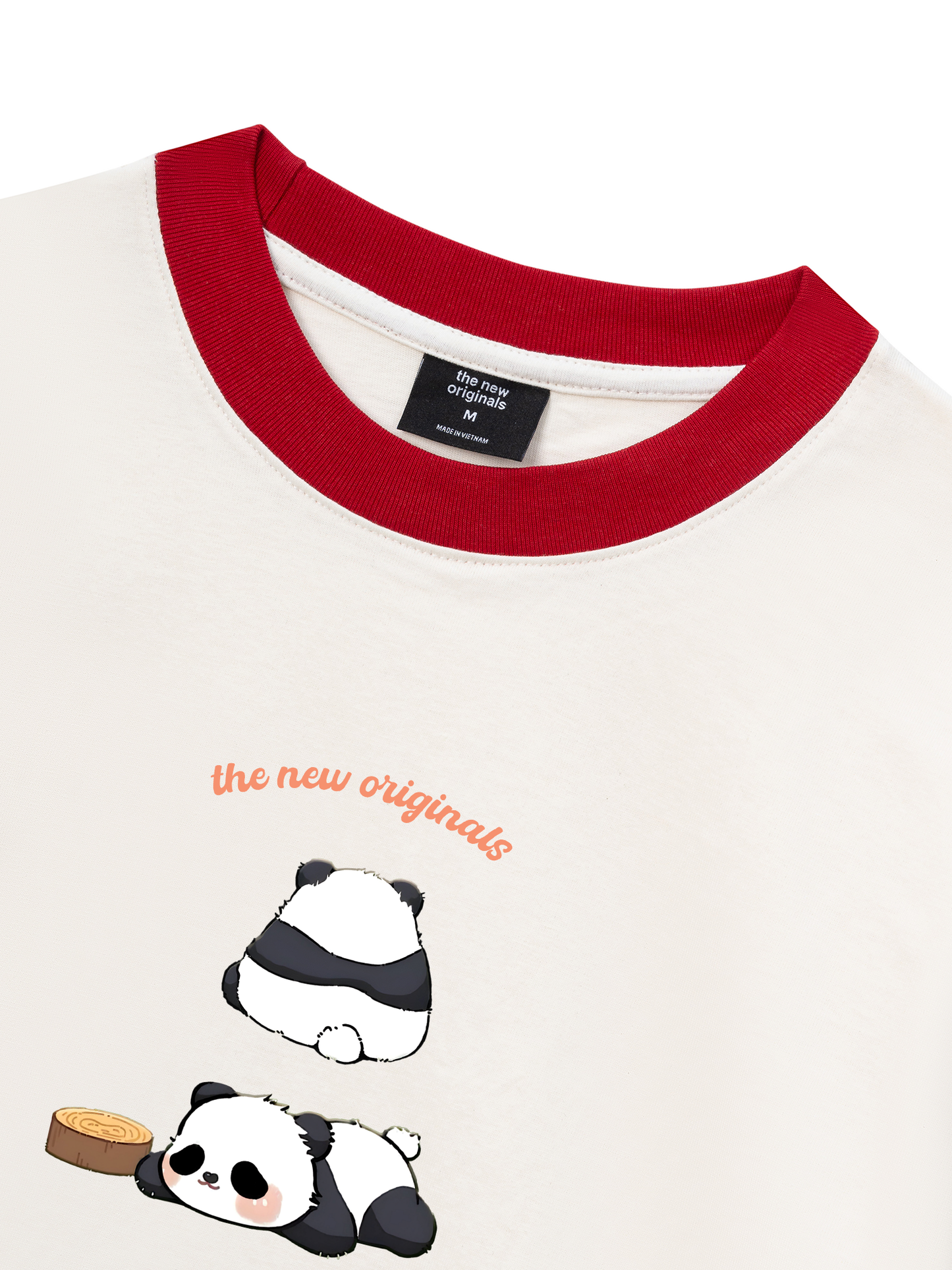 Áo Thun Ringer Relaxed Fit Panda Moooood