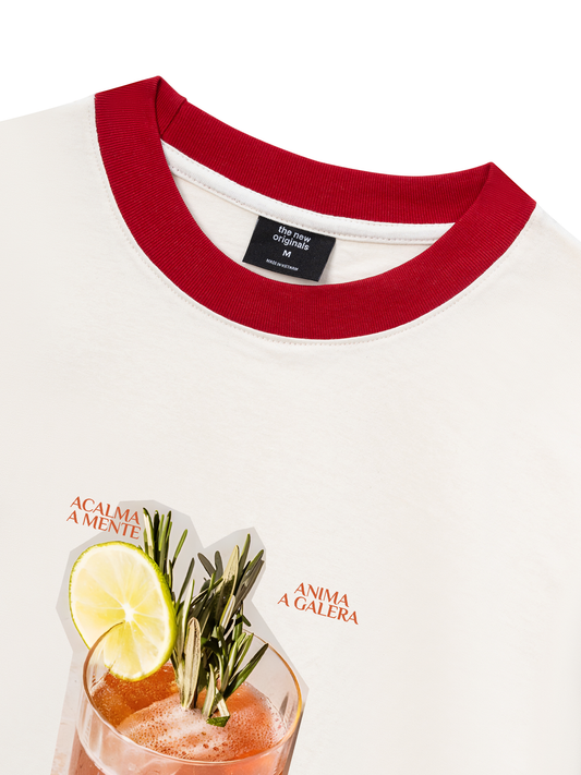 Áo Thun Ringer Relaxed Fit Fresh Aperol Spitz