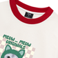 Áo Thun Ringer Relaxed Fit Animal Mood Meow Green Pink