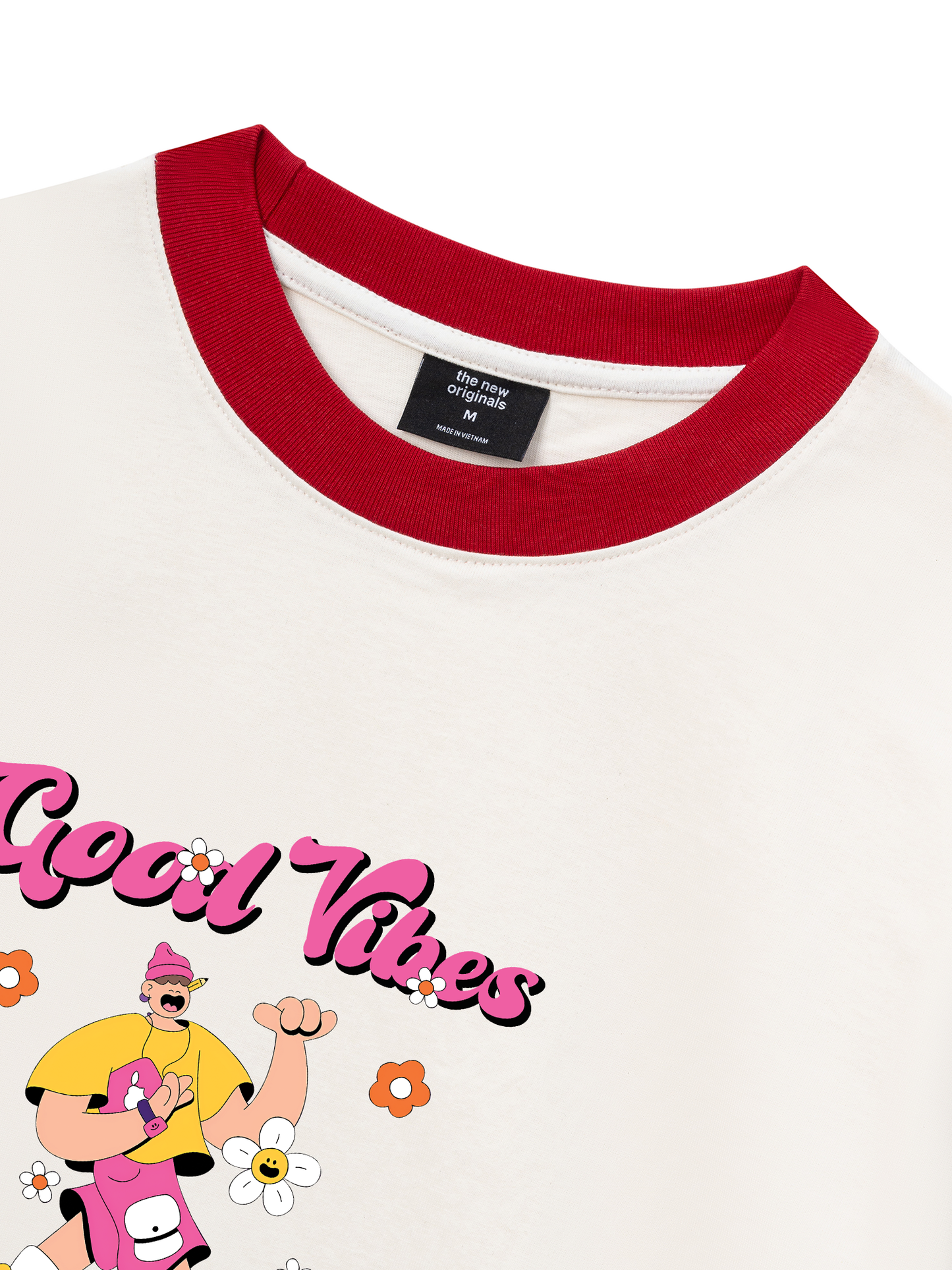 Áo Thun Ringer Relaxed Fit Weekend Goog Vibes Only