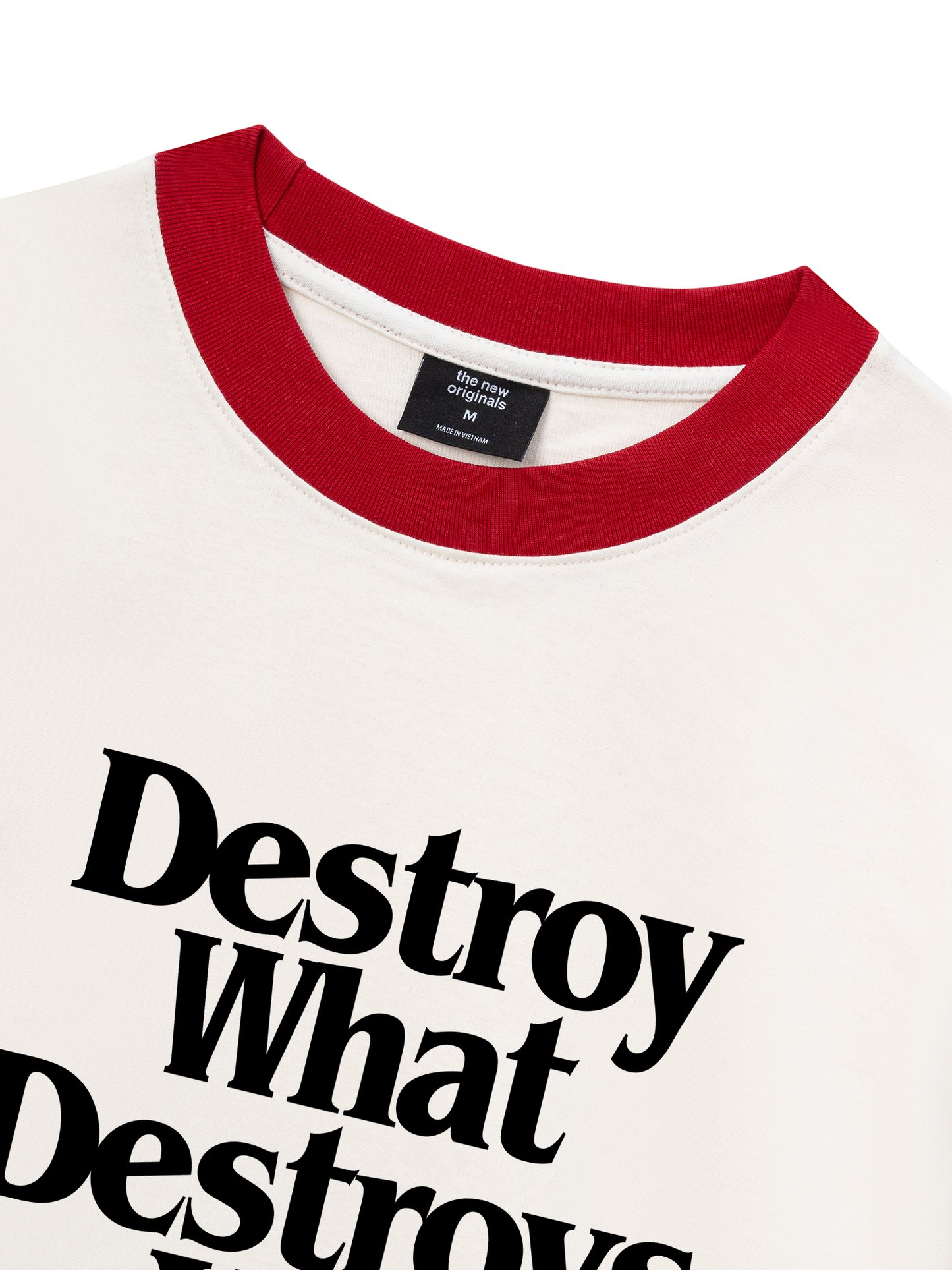 Áo Thun Ringer Relaxed Fit Life Vibe Destroy What Destroy You