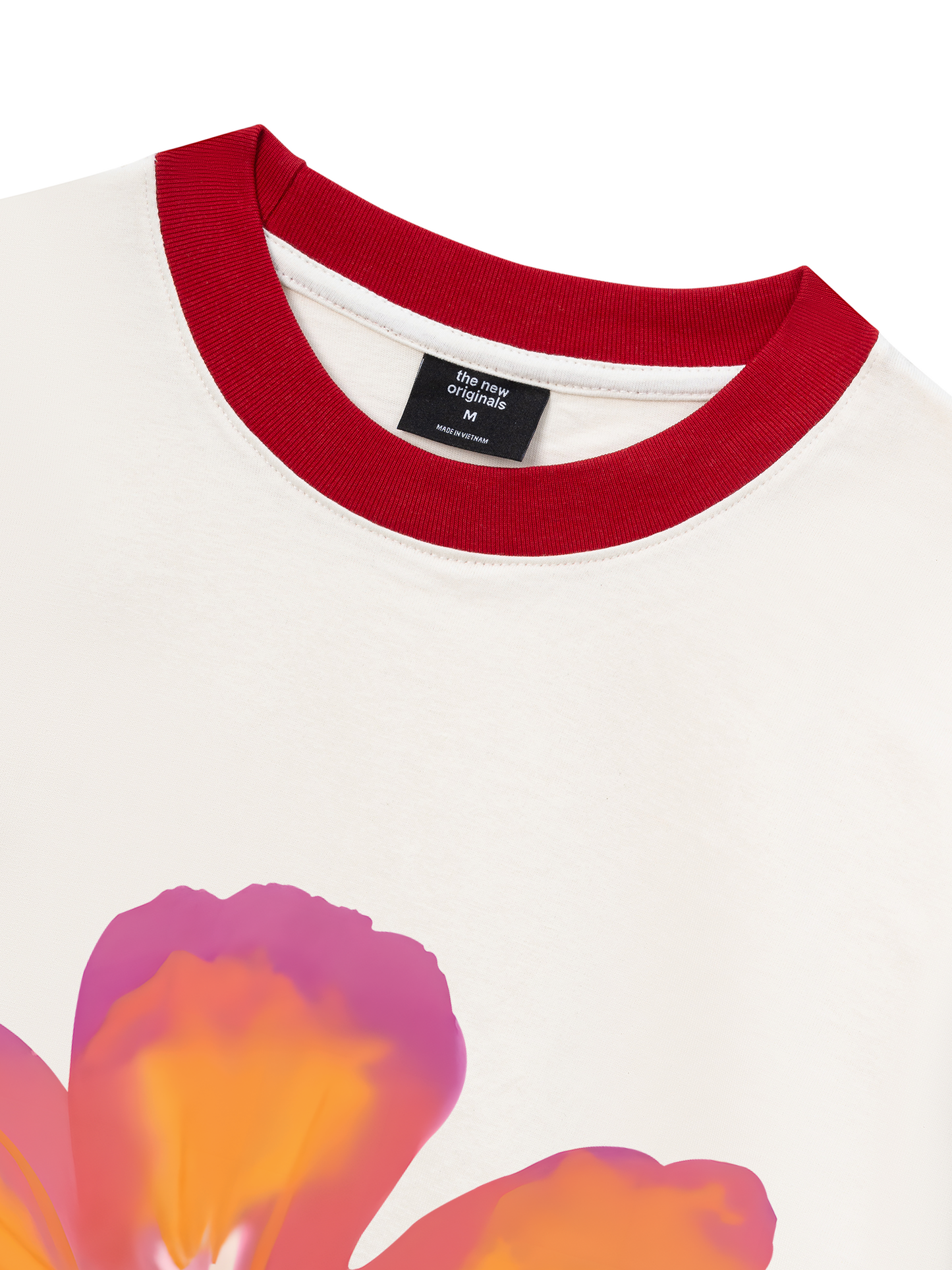 Áo Thun Ringer Relaxed Fit Summer Vibes Hawai Flower