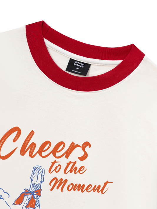 Áo Thun Ringer Relaxed Fit cheer to the moment