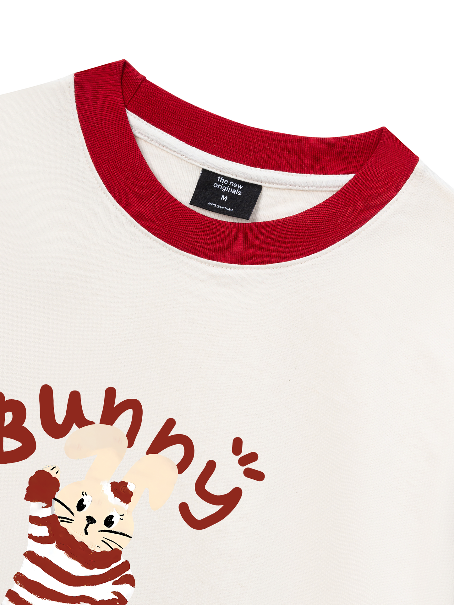 Áo Thun Ringer Relaxed Fit Animal Bunny