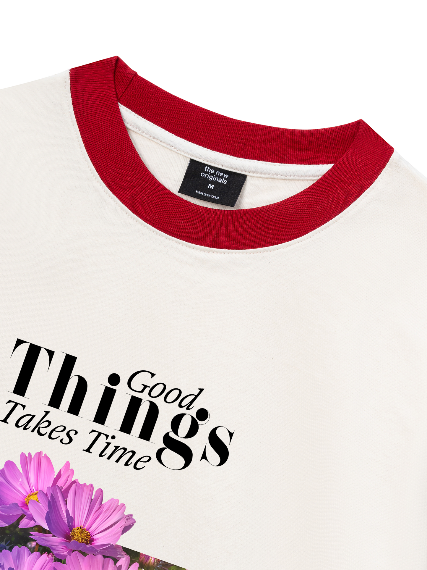 Áo Thun Ringer Relaxed Fit Good Things Take Time