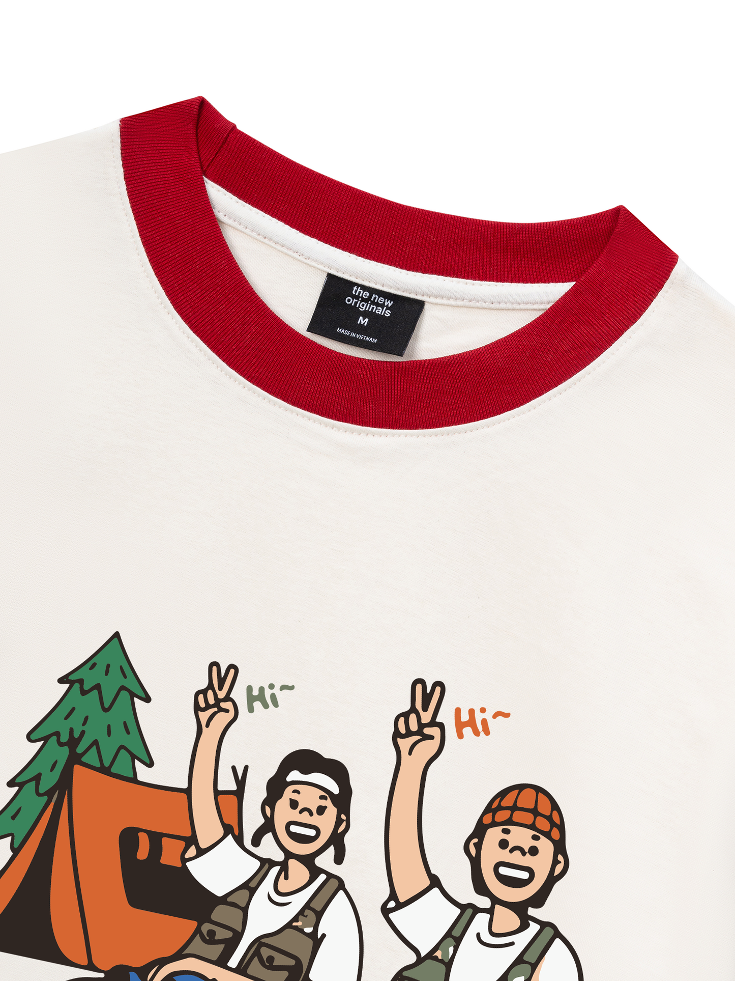 Áo Thun Ringer Relaxed Fit Go Camping