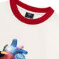 Áo Thun Ringer Relaxed Fit - Handheld colorful rhinestone art heart