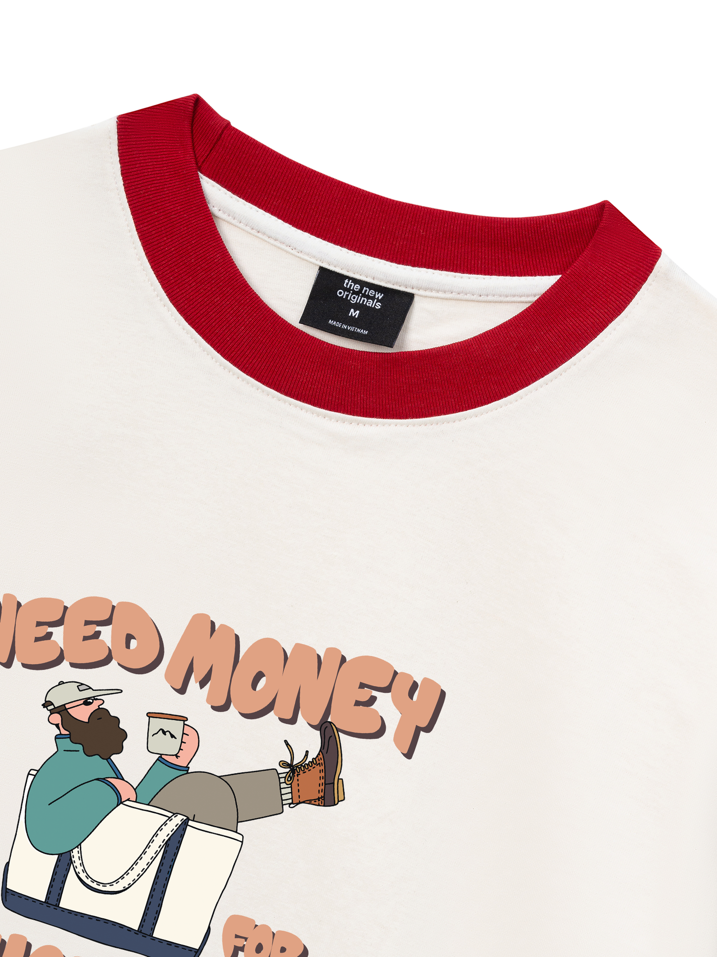 Áo Thun Ringer Relaxed Fit Weekend Need Money For Shopping
