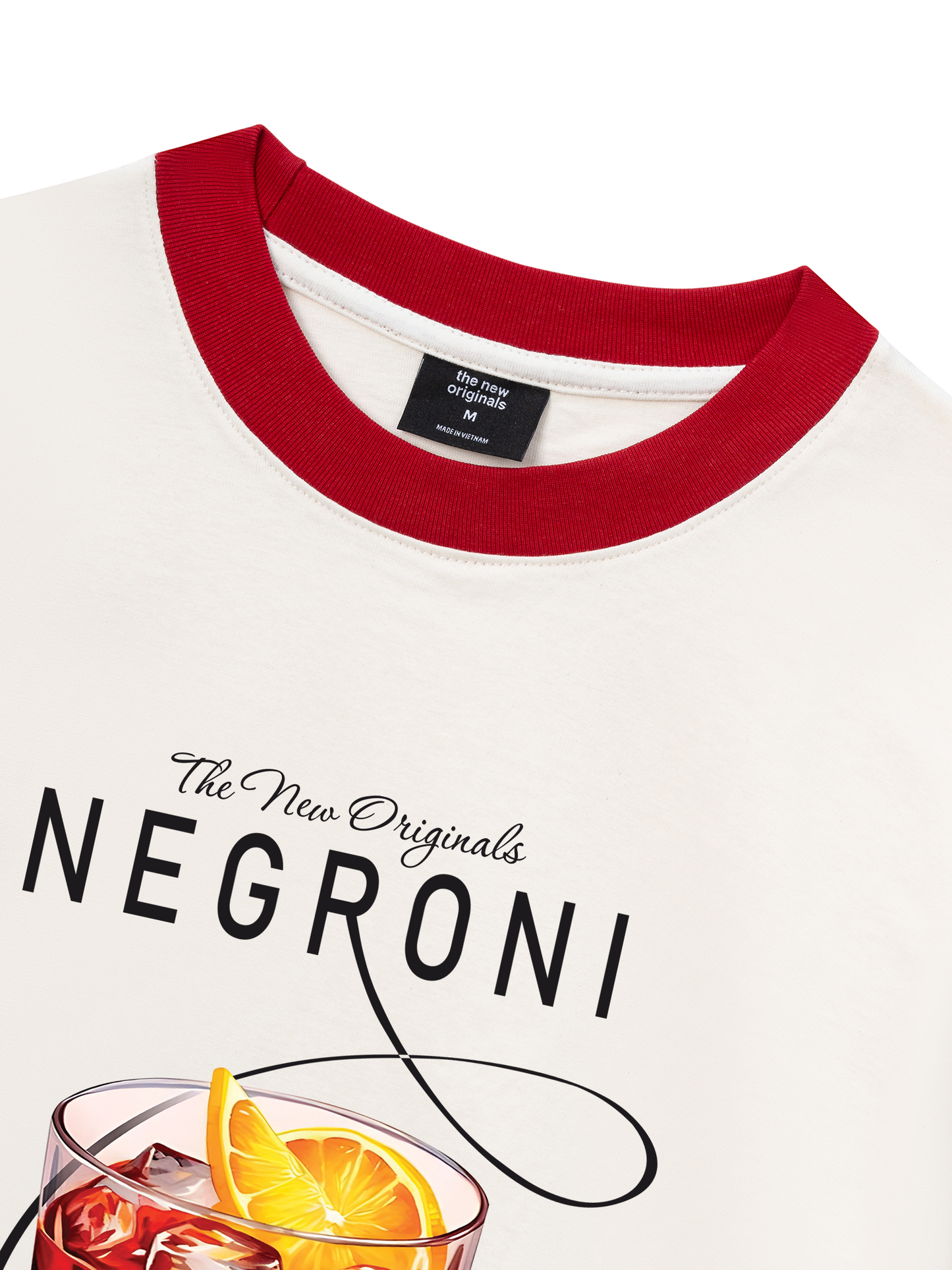 Áo Thun Ringer Relaxed Fit negroni