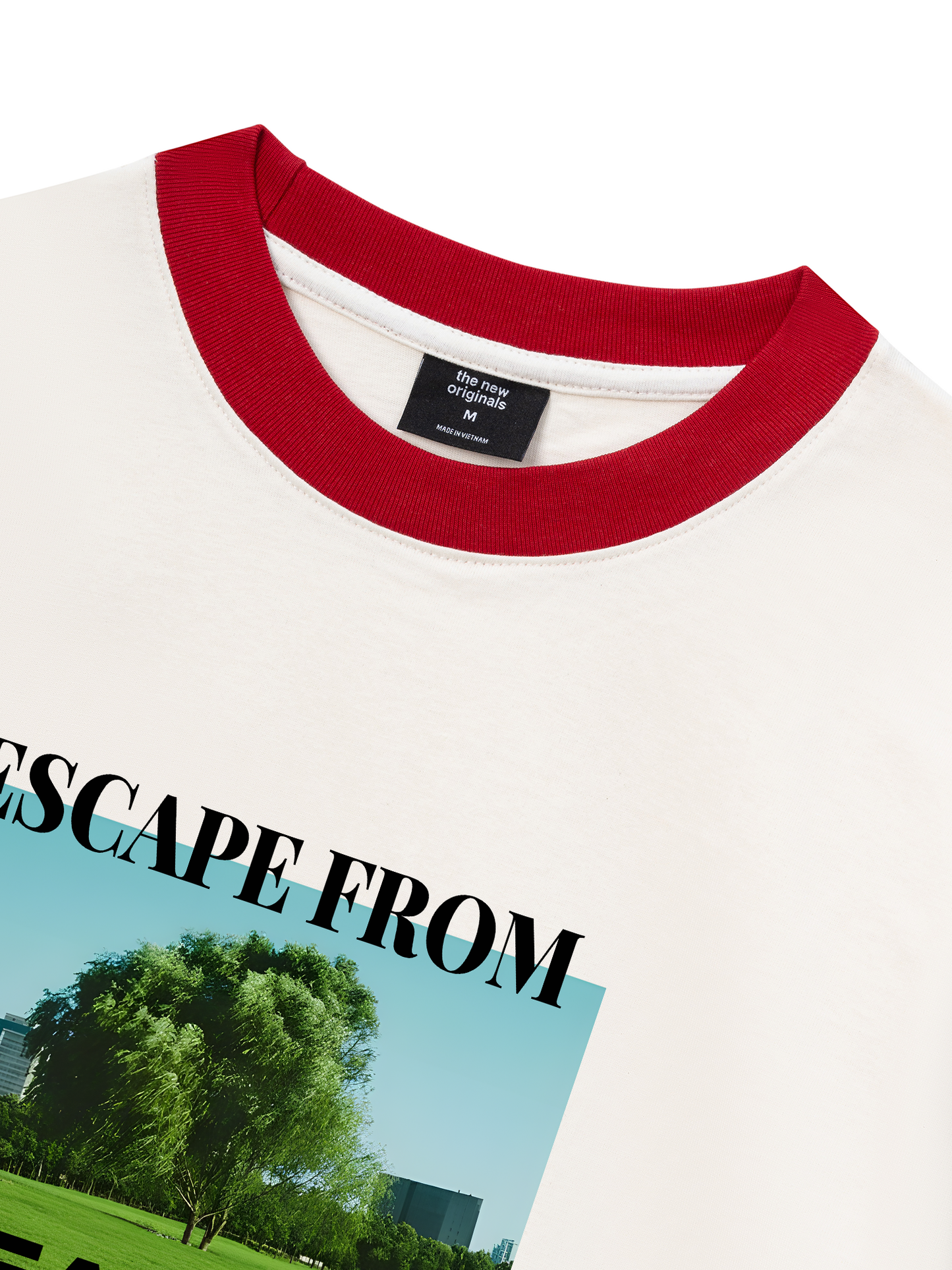Áo Thun Ringer Relaxed Fit Escape From Reality