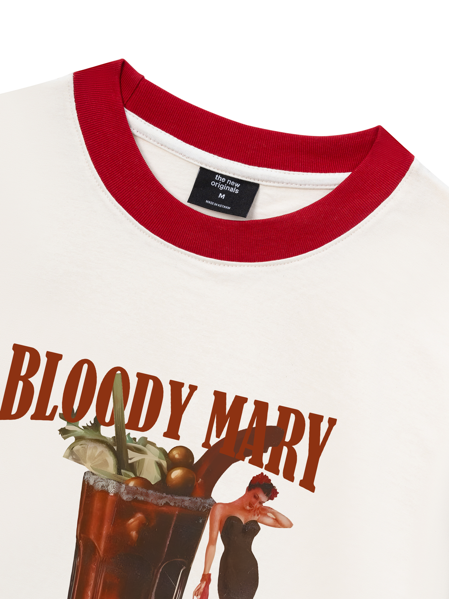 Áo Thun Ringer Relaxed Fit Fresh Bloody Mary