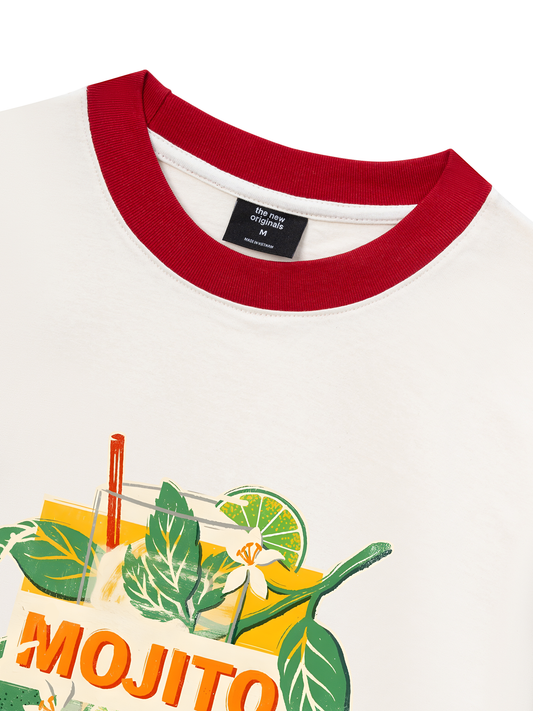 Áo Thun Ringer Relaxed Fit Fresh Lime Mojito