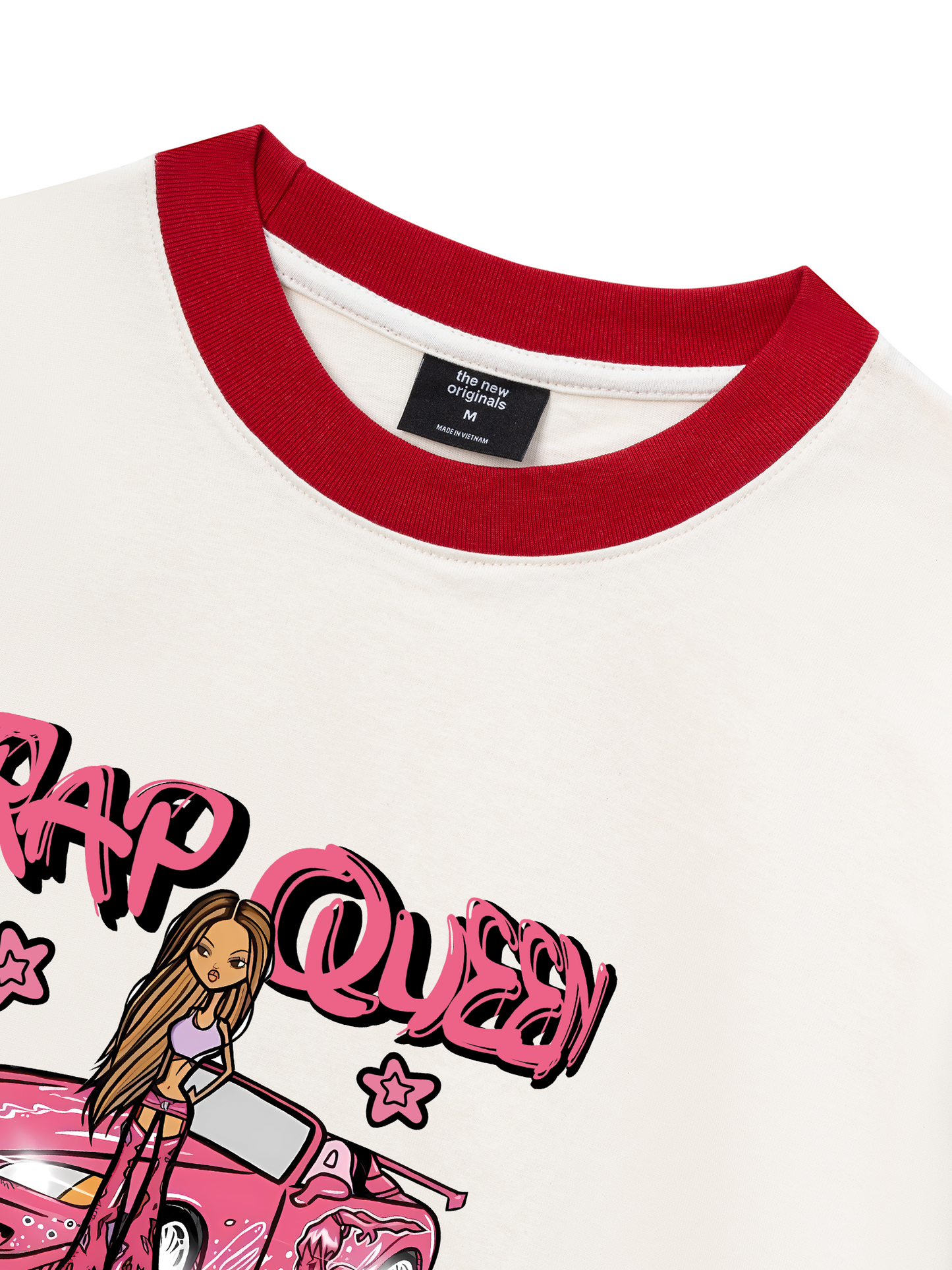 Áo Thun Ringer Relaxed Fit Weekend Trap Queen