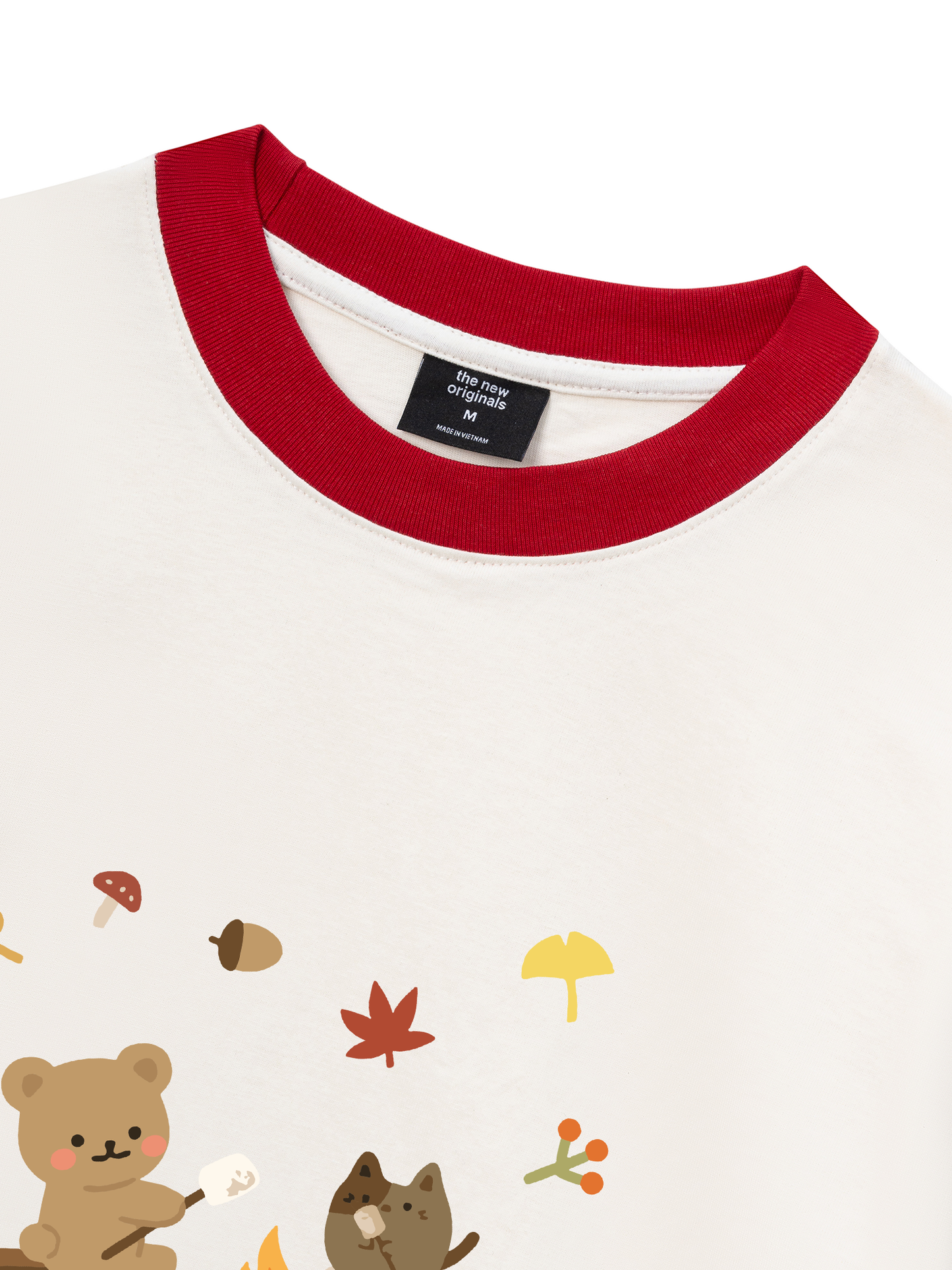 Áo Thun Ringer Relaxed Fit Autumn Vibes Autumn Leaves
