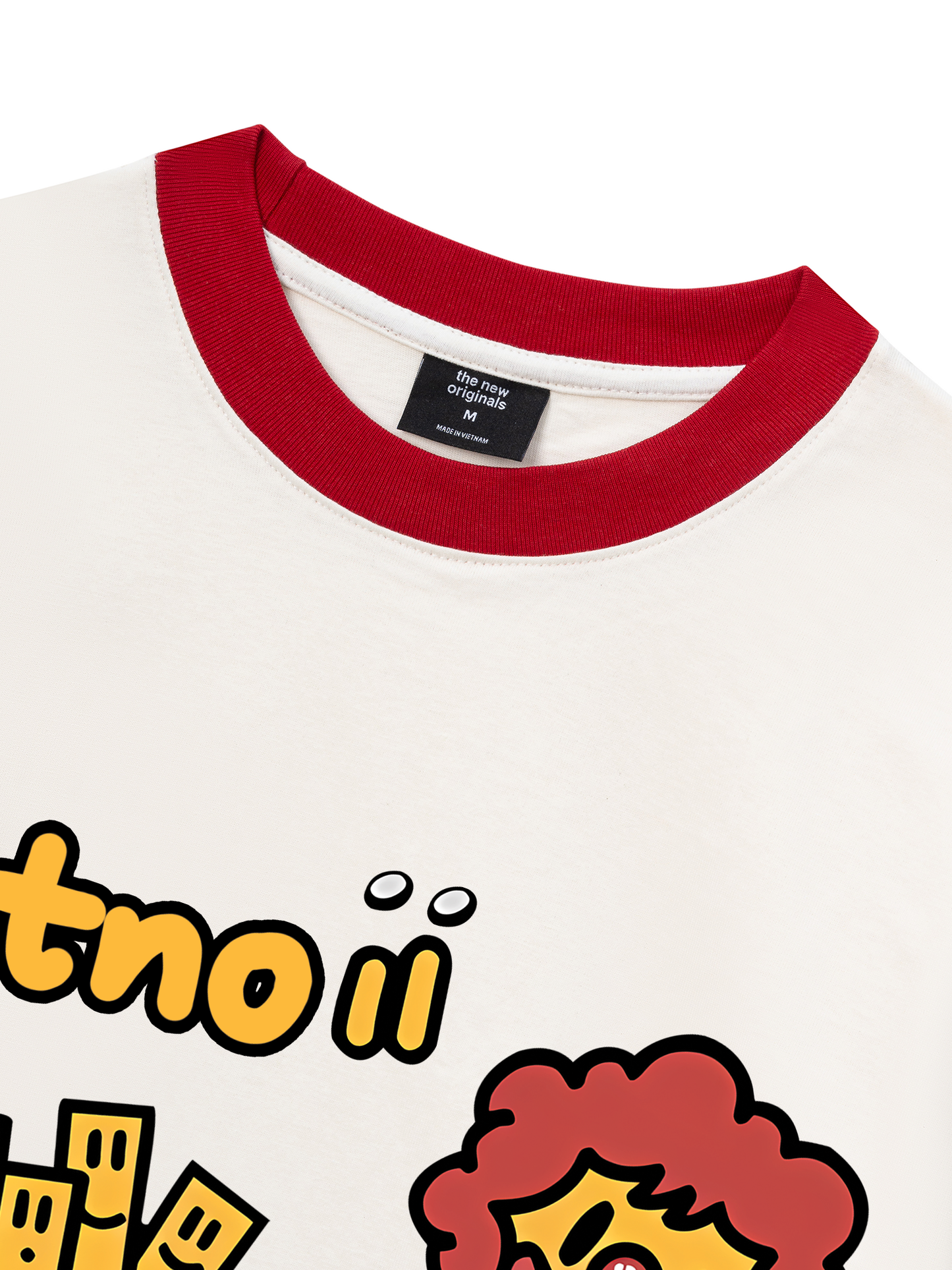 Áo Thun Ringer Relaxed Fit Sweet Pastry Burger Fry