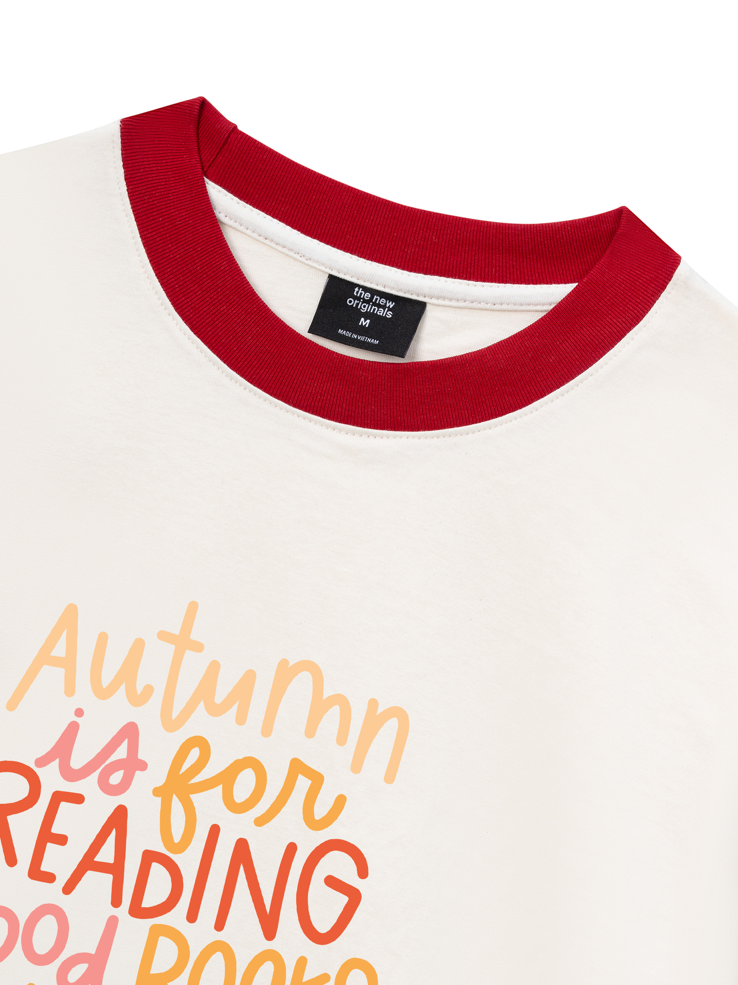 Áo Thun Ringer Relaxed Fit Autumn is For Reading Good Books