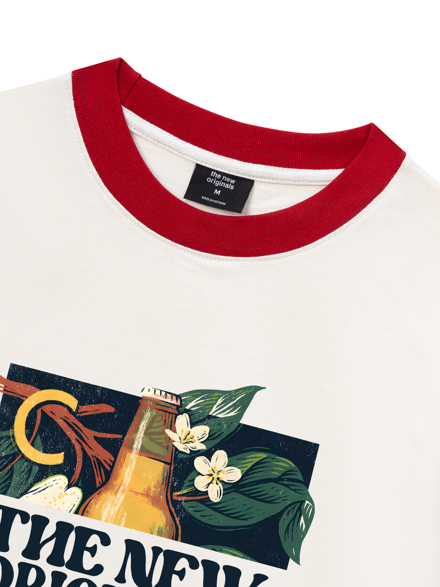 Áo Thun Ringer Relaxed Fit Pear Cinder
