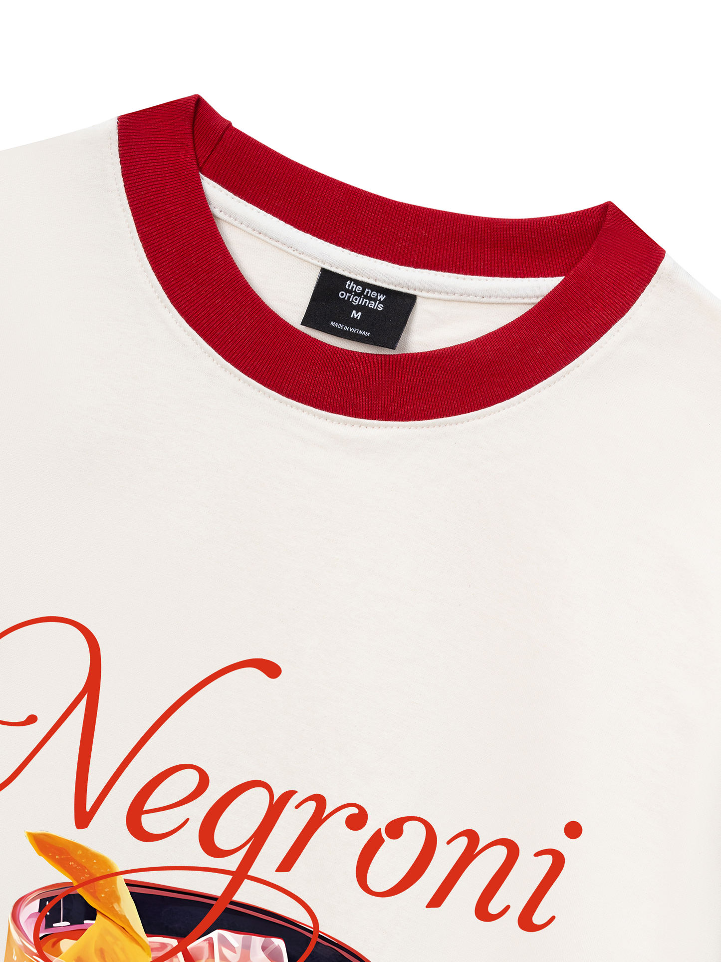 Áo Thun Ringer Relaxed Fit Fresh Red Negroni