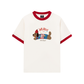 Áo Thun Ringer Relaxed Fit Animal Hello Cute Puppy
