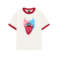 Áo Thun Ringer Relaxed Fit BOUNCE BACK© two-tone devil lip