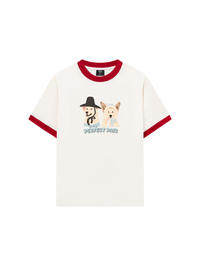 Áo Thun Ringer Relaxed Fit Animal Mood Perfect Pair