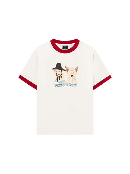 Áo Thun Ringer Relaxed Fit Animal Mood Perfect Pair