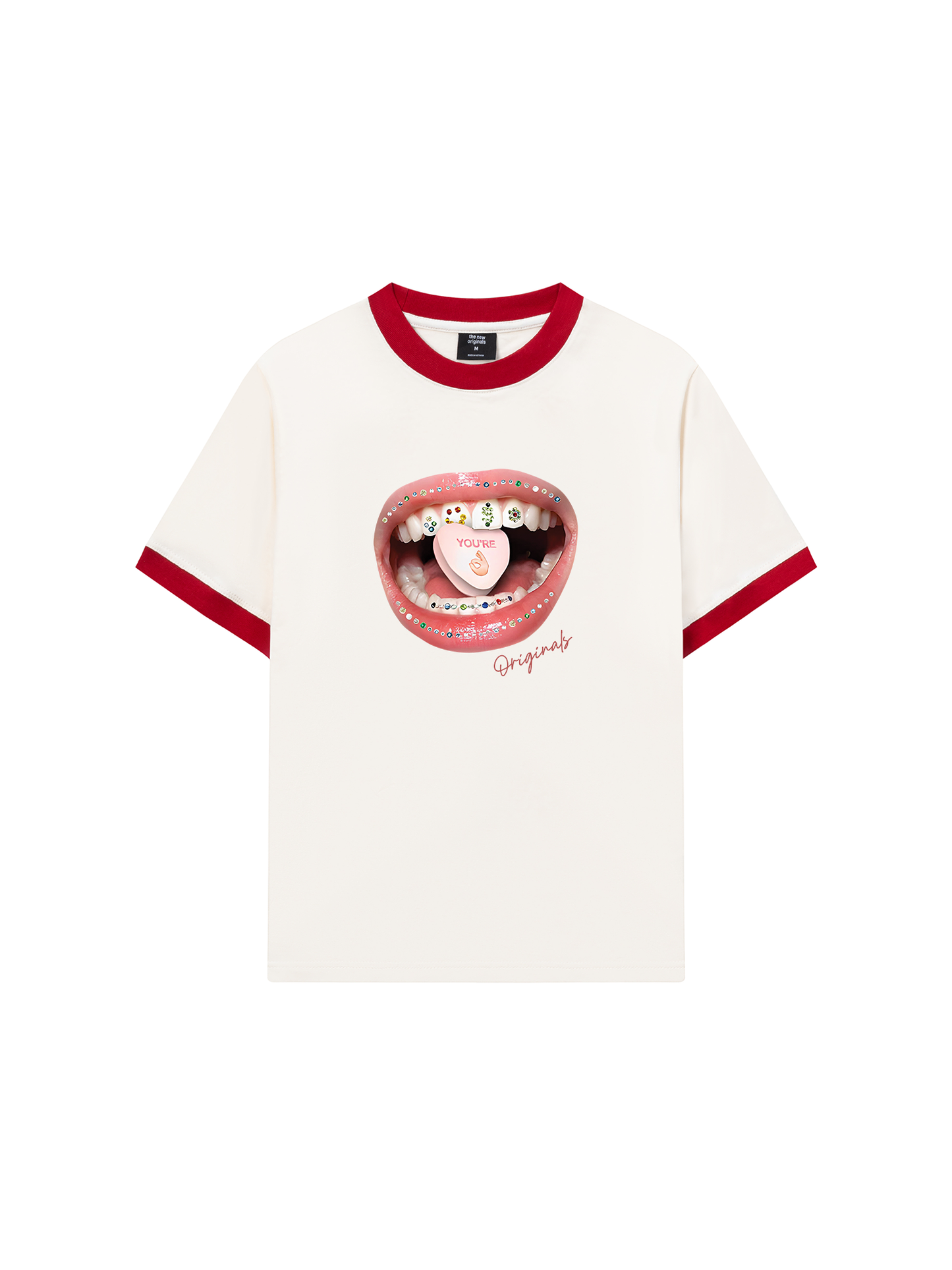 Áo Thun Ringer Relaxed Fit Diamond Grills Pills