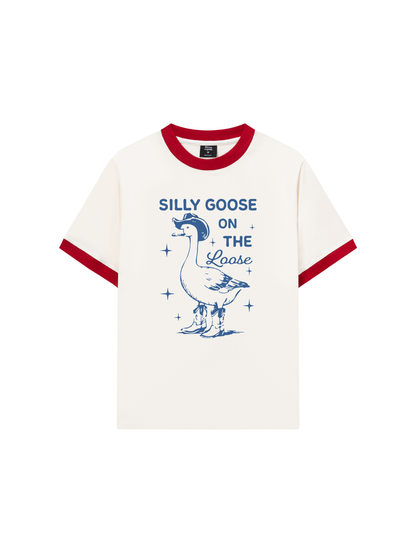 Áo Thun Ringer Relaxed Fit Silly goose