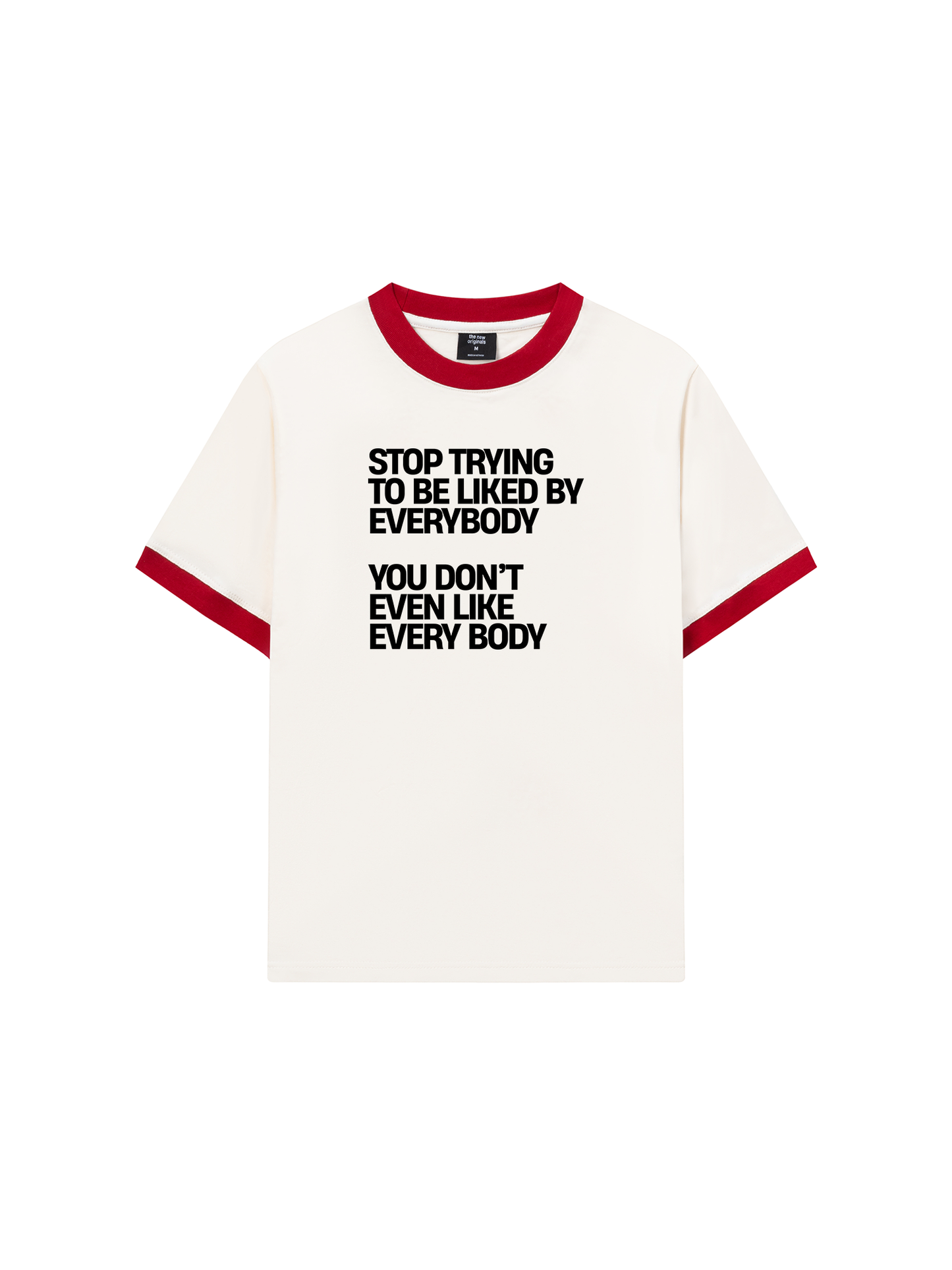 Áo Thun Ringer Relaxed Fit Life Vibe Be Yourself
