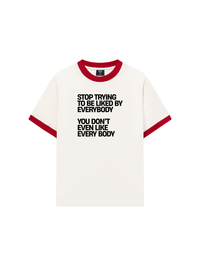 Áo Thun Ringer Relaxed Fit Life Vibe Be Yourself
