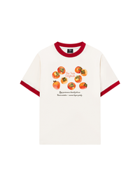 Áo Thun Ringer Relaxed Fit Ripe persimmons