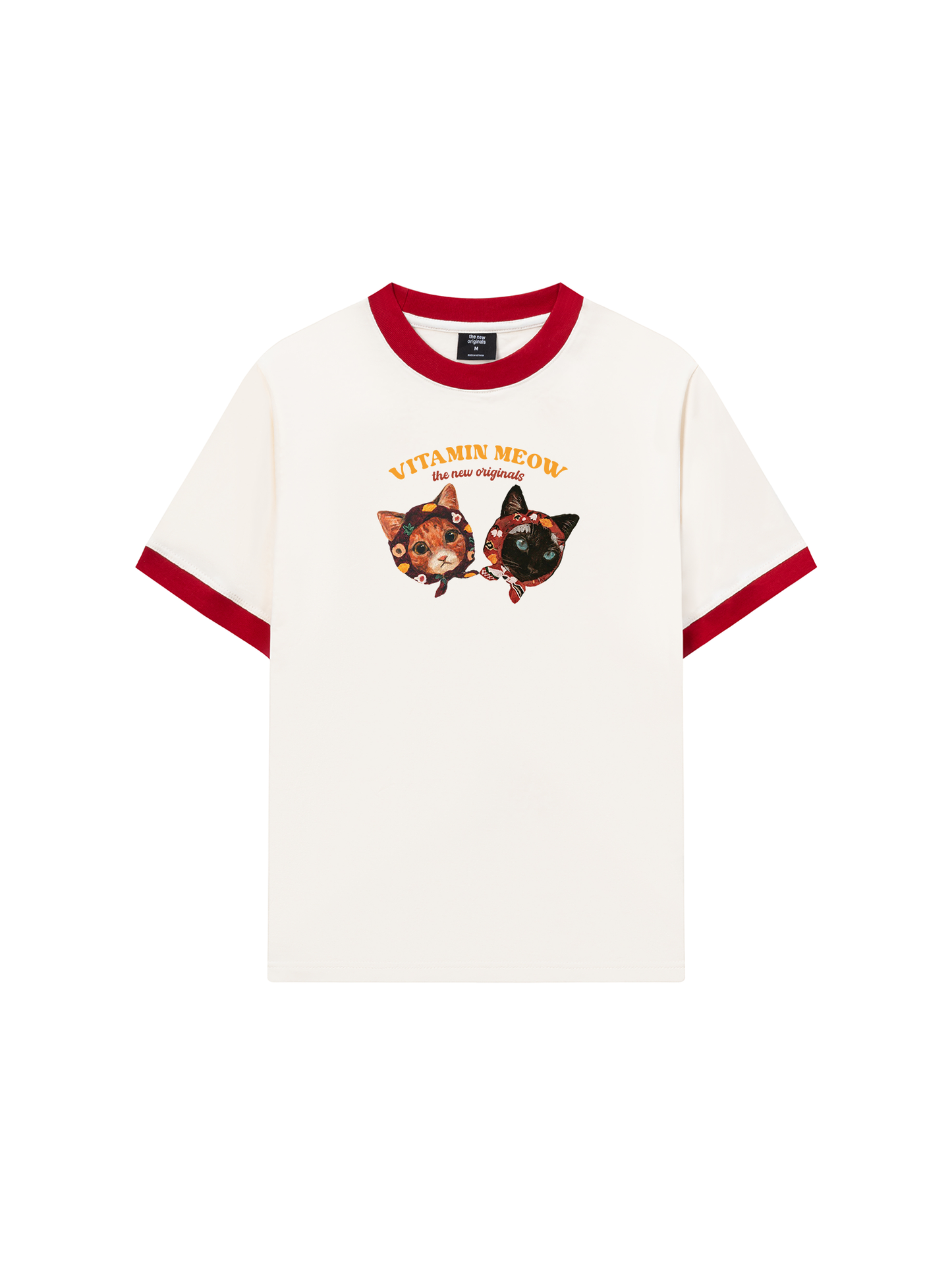 Áo Thun Ringer Relaxed Fit Vitamin Meow
