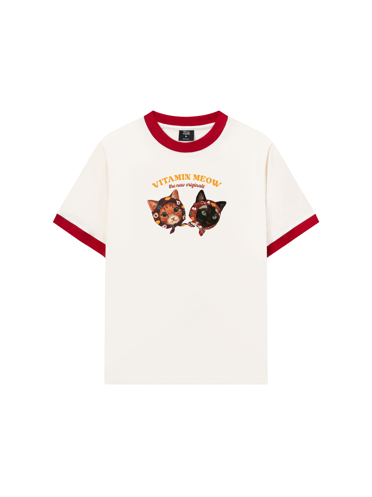 Áo Thun Ringer Relaxed Fit Vitamin Meow