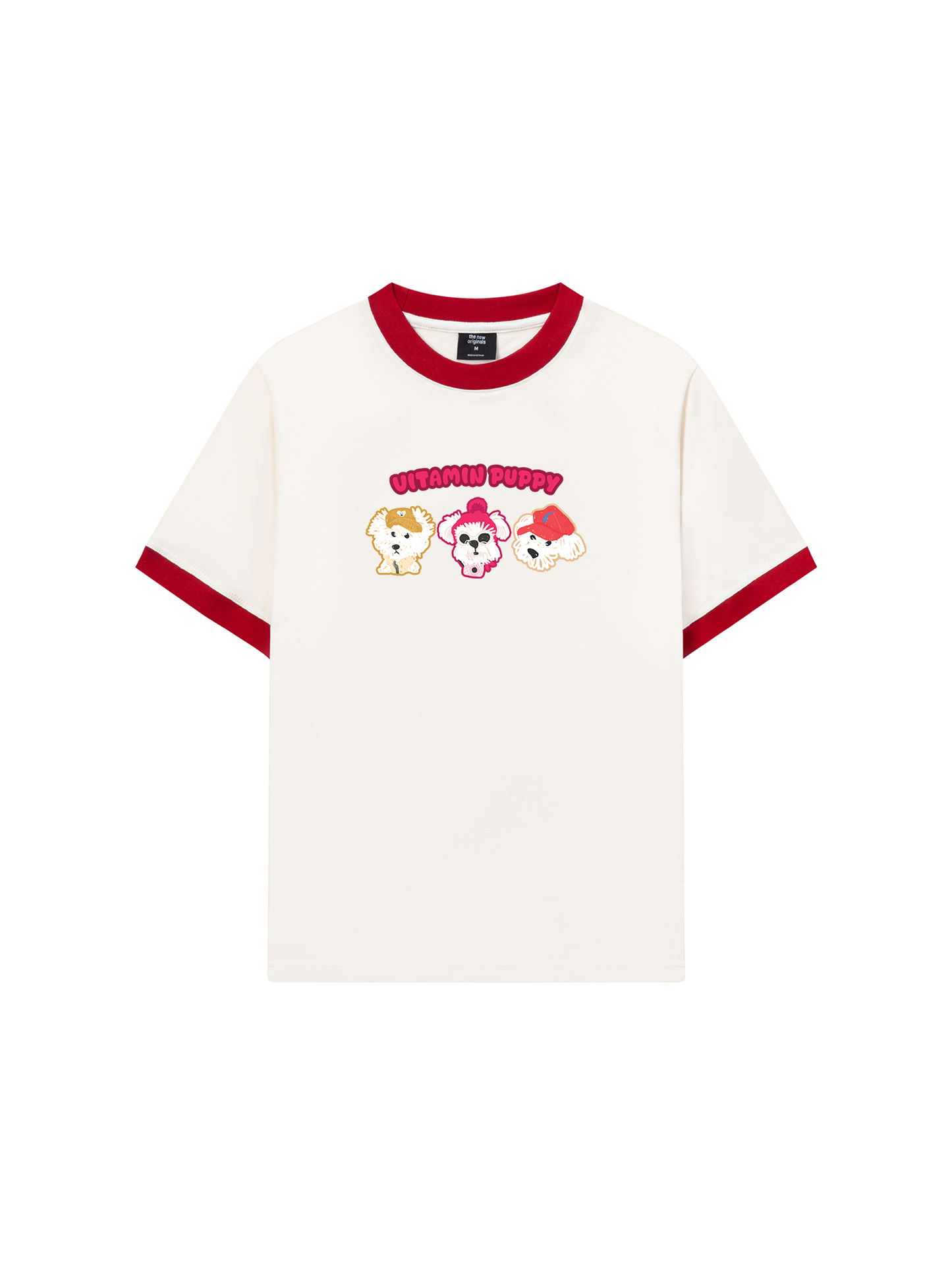 Áo Thun Ringer Relaxed Fit Animal Mood Viatmin Puppy