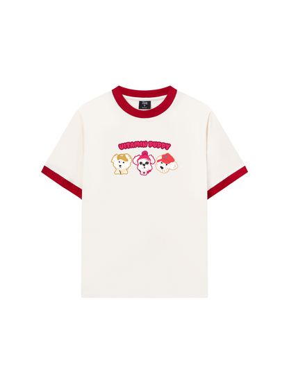 Áo Thun Ringer Relaxed Fit Animal Mood Viatmin Puppy