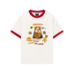 Áo Thun Ringer Relaxed Fit Sweet Pastry And Puppy Duck