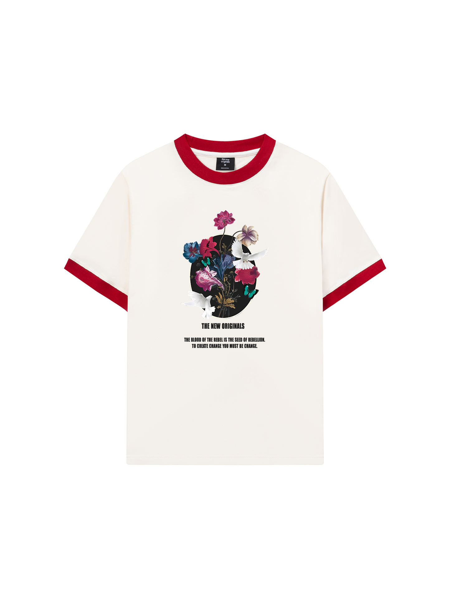 Áo Thun Ringer Relaxed Fit Be Bold The Blood Of The Rebel