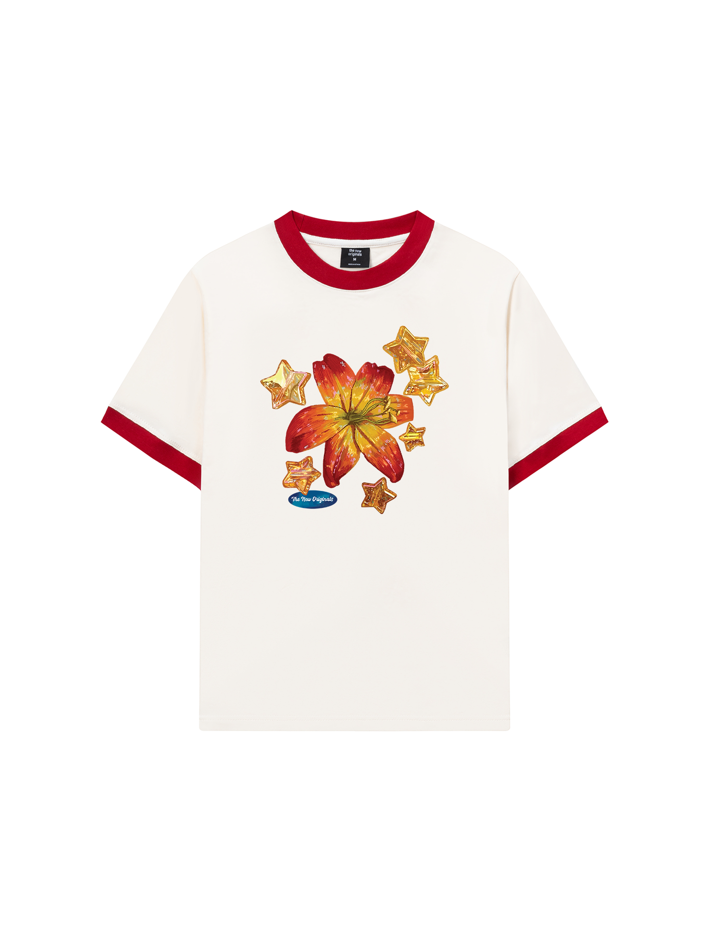 Áo Thun Ringer Relaxed Fit Blooming in the Stars