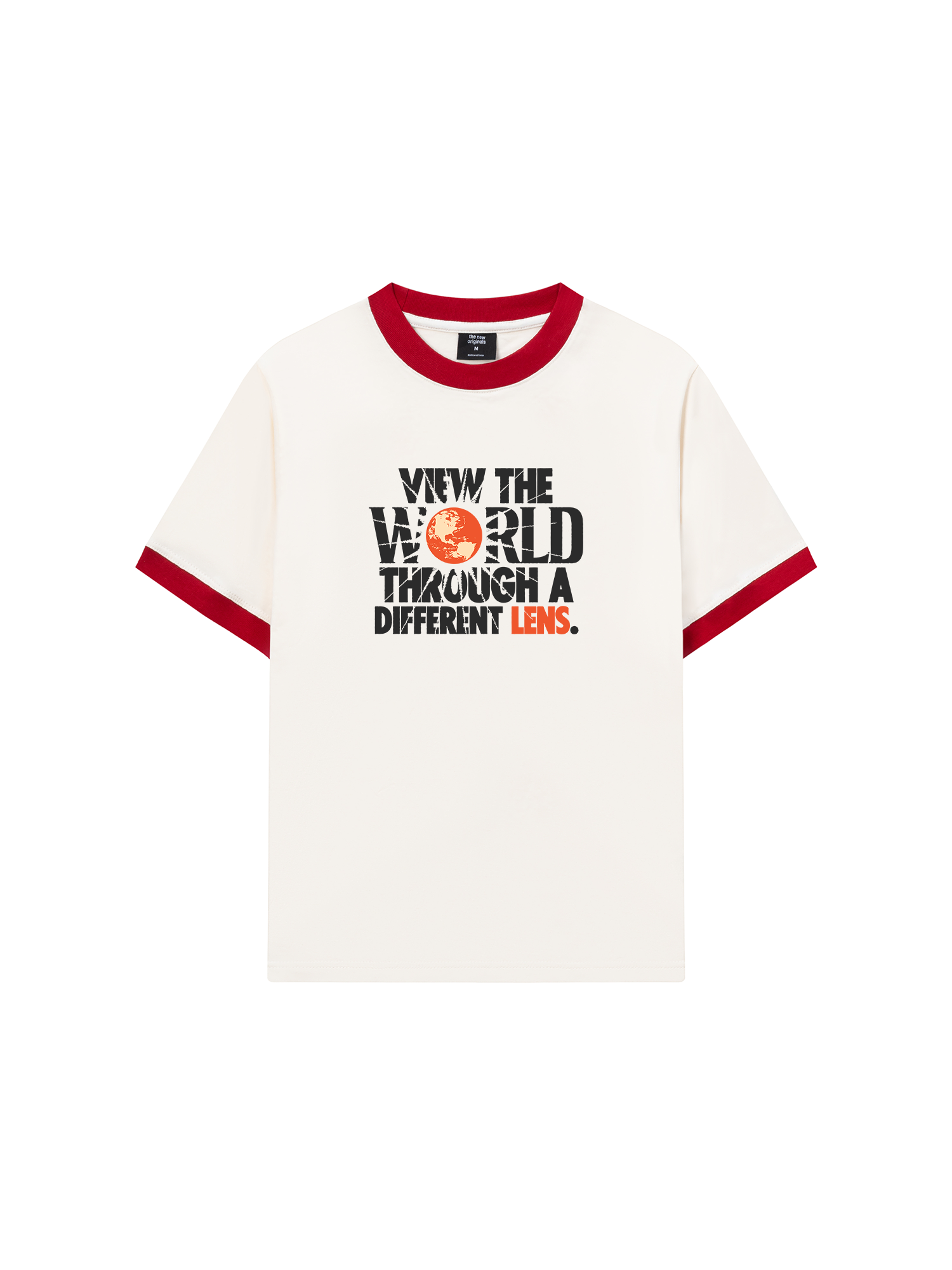 Áo Thun Ringer Relaxed Fit Be Bold View The World Through